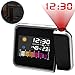 Produktbild ASANMU Projektionswecker, Digital Projektion Taktgeber mit Temperaturanzeige | Hygrometer/Innentemperatur/Wecker/Uhrzeit- und Datumsanzeige | 9,27 cm LCD-Farb-Displaybeleuchtung/LED-Backlight/Snooze