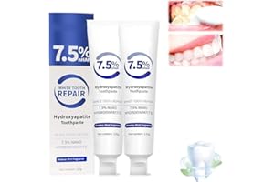EUNMSI Hydroxyapatite Toothpaste 2-Pack for Enamel Protection,Fluoride-Free Formula with Gentle Mint,Enamel Protection and Tooth Strengthening,for Sensitive Teeth,Fresh Breath