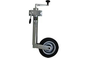 Marko Tools 48mm and Clamp Jockey Wheel Camping Trailer Caravan Galvanized Puncture Proof Solid Rubber