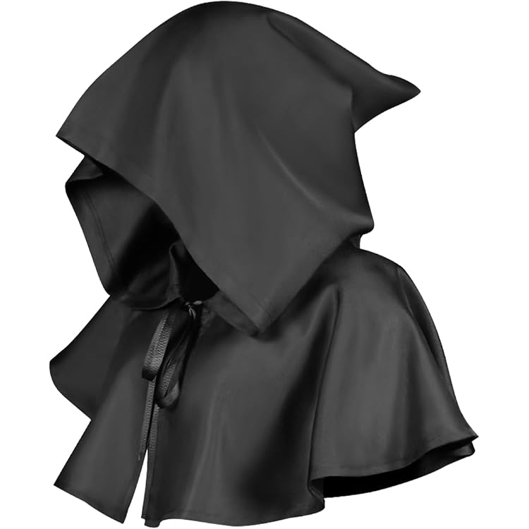 Ultrafun Mittelalter-Umhang Mit Kapuze – Renaissance Schal, Für Cosplay & Halloween