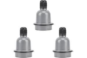 OKUYONIC Support de lampe E27, résistance à la corrosion bonne isolation thermique douille E27 étanche 3 pièces pour usine