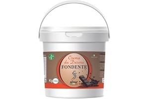 SEMAR® | crème à tartiner noir - MADE IN ITALY - 1KG idéale pour un usage privé et commercial - Sans Gluten (Noir)