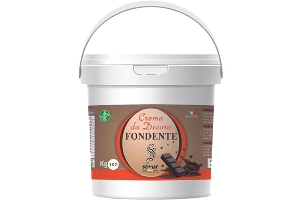 SEMAR® | Mörk chokladkräm – TILLVERKAD I ITALIEN – 1 KG, idealisk för privat och kommersiellt bruk (Glutenfri)