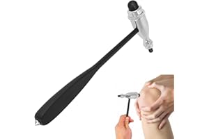 WONUANTE Martello Neurologico,Martelletto Riflesso,Bifronte Martello Diagnostico Muscolare,Reflex Hammer,Martelli Riflessi per Test Neurologic,Diagnostica Hammer per Sanità Gamba Posteriore Di Rilassamento