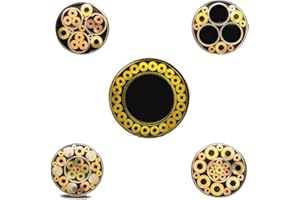 HWASH Nieten, 39 cm, 1 Stück, Mosaik-Stiftnieten for Messergriff, Schraube, Dekor, 21 Arten, Exquisites Design, Messergriff, Werkzeuglänge 6 Mm (Color : Style 14)