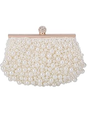 VESIA 4549857-Ve, Damen Clutch Weiß weiß