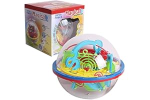 3D Ballabyrinth 5.5inch, 3D Puzzle Ball mit 100 Stufen, Ballspiel, Geschicklichkeit Labyrinth Puzzle Ball, Geschenke, Geduldsspiele für Kinder und Erwachsene ab 6 Jahren