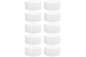 Lumaycens 10 Pack White Round Tablecloths,90 Inch Round Table Cloth Washable and Reusable Stain and Wrinkle Resistant Polyester Fabric for Wedding Party Banquet Camping Restaurant Decoration