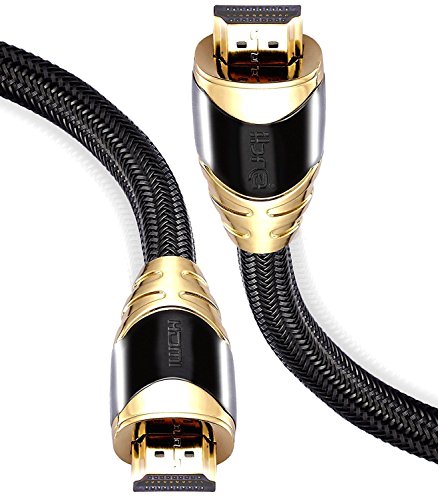 IBRA® PRO GOLD NEGRO - 1,5m - Cable HDMI de alta velocidad | nuevo modelo 2.0 | Full HD 1080p | 4K Ultra HD 2160p | 3D ARC CEC |18Gbps | compatible con Ethernetcon Ethernet