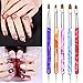 Longwithin 5Pc Acrylic Nail Art Design Painting Tool Pen Polish Brush Set