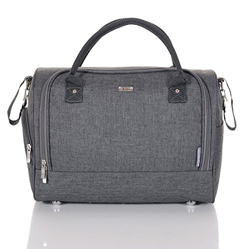 LCP Kids Baby Wickeltasche SYDNEY mit wasserdichter Wickelunterlage und Kinderwagen Universal Befestigung