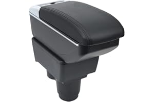 OYHCM Armlehnen fü Dacia Duster II Mittelarmlehne Armauflage 2018-2021 Zweilagige Mittelkonsole Armlehne Staufach Schwarz