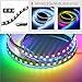 Produktbild 2M 96 Pixels/m WS2812B LED Strip Light Built-in 5050 RGB Digital Dream color LED Strip IP30 Black FPC Non-waterproof