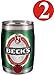 Produktbild 2x Becks Pils 5 Liter Partyfass 4,9% vol