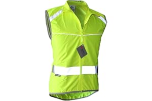 Salzmann Reflektierende Fahrradweste - Mit luftdurchlässigen Mesh-Einsätzen und Rückentasche - Hergestellt mit 3M Scotchlite