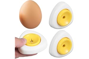 ZUWIJEQ Frullatore per Uova, 2 pezzi Bucauova in acciaio INOX, Separatore di Uova, Perforatrice Semiautomatica per Utensili da Cucina, Strumento di Cottura Semiautomatico da Cucina per pugno di pollo