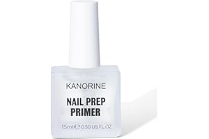 Kanorine Nail Primer 15ml a0327 Natural Nail Bond Primer, Acid-Free Nail Primer, Superior Bonding Primer 1pcs for Gel Nail Polish,Adhesives UV Gel Polish