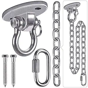 Besthouse Hanging Kits Hammock Chair Hardware, Heavy Duty Swing Hanger and 39.37