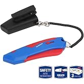 WORKPRO WP213010 Kemer Askı Kancalı Otomatik Geri &Ccedil;ekilebilir Mandallı R&ouml;tuş Maket Bı&ccedil;ağı + 3 Adet Yedek Bı&ccedil;ak