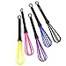 5pcs Plastic Salon Hair Color Dye Cream Whisk Mixer Stirrer Random Colors