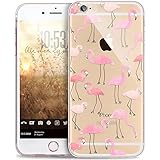 Coque iphone 6S,Coque iphone 6,Coque iphone 6S / 6,ikasus&reg; Coque iphone 6S / 6 Silicone Étui Housse Téléphone Couverture TPU avec Mandala de fleurs Pissenlit motif Ultra Mince Premium Semi Hybrid Crystal Clear Flex Soft Skin Extra Slim TPU Case Coque Housse Étui pour Apple iPhone 6S / 6 4.7" - Flamant rose oiseaux