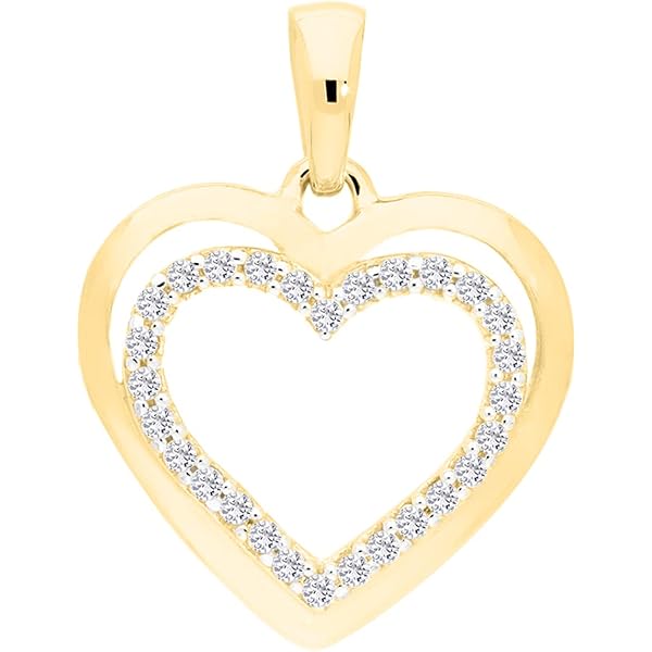 585 Gold Herz Anhaenger Mit Goldkette Herzanhaenger 12 Mm In Geschenkbox