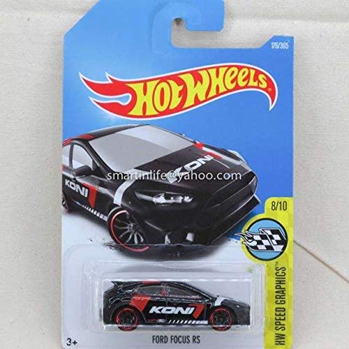 Hot Wheels 2017 HW Speed Graphics Ford Focus RS Black 176/365 (Short Card)