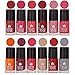 Aroma Care Nail Lacquer Combo Set of 12 Pcs (3) 72 ml (Brown, Magenta, Peach, Reddish Maroon, Pink, Nude, Orange, Wine, Magenta, Skin, Red, Gray) RS.482.00