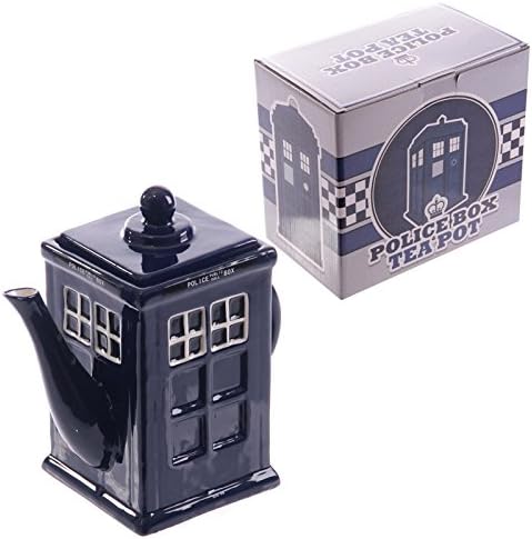 Novelty Police Box Shaped Teapot. A perfect gift for that Birthday Gift, Christmas Present or Fathers day gifts etc…