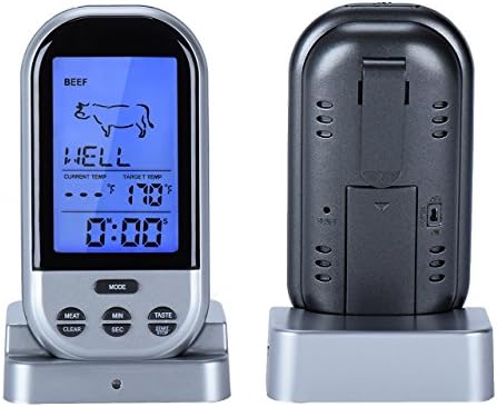 Chaldean Digital Cooking Meat Thermometer Probe Wireless BBQ Grill Thermometer, Instant Read, Remote