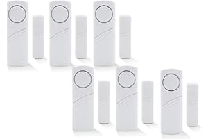 SEANPEM Wireless Home Security Alarm System DIY Kit - Magnetic Sensor - Guardian Protector - Window Glass Vibration Security Burglar Alarm for Homes, Cars, Sheds, Caravans, Motorhomes (6)