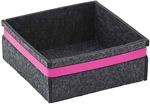 Cubics Taormina Cubi Soft Synthetic Felt Anthracite with Fuschia Silicone Band 543524