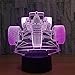 Produktbild XYDM Nachtlicht Dimmen 3D LED 7 bunt Dekoration Atmosphäre Lampe Neuheit Geschenk Kinder Beleuchtung Berühren USB Rennauto