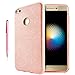 Produktbild Huawei P8 Lite 2017 Hülle, Fraelc® HUAWEI P8 LITE (2017) Hybrid Case Bling Bling Glitzer Schutzhülle mit Silikon Gel Cover & Glitzerpapier & PC Plastik Schicht Handyhülle für Huawei P8 Lite 2017 (5,2 Zoll) - Rosa