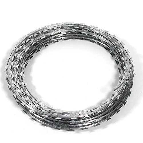 Stacheldraht 50 m (10 m) Natodraht Ø 45 cm Klingendraht Sperrdraht S-Draht - 2