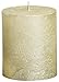 Produktbild Rustikal 103667630305 Metallic Stumpenkerze, Paraffin Wachs, Elfenbein
