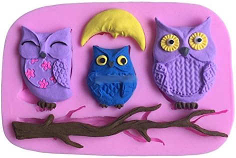 Mytorten Country Owl & Crescent Moon Silicone Mould