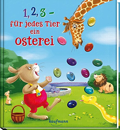 1, 2, 3 - für jedes Tier ein Osterei: Funkel-Bilderbuch mit Glitzersteinen