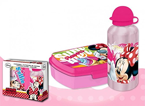 Preisvergleich Produktbild Minnie Mouse – Set Trinkflasche und Sandwichmaker (Kids Euroswan wd17164)