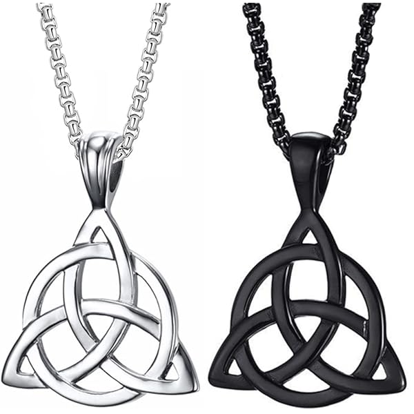 Keltische knoop hanger met slangen collier