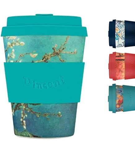 Tazza Termica Van Gogh 600ml - Acciaio Inox Con Motivo Artistico, Ideale Regalo