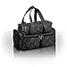Roo Beauty Bags, Beautcians and Manicurist Makeup Tool Bag, Professional Cosmetics Case in Bellaroo Design - Imperial Black