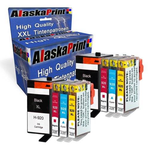 Premium 8er Set Kompatible Tintenpatronen Als Ersatz für Hp 920 XL 920xl MultiPack für Officejet 6500 A W 7000 A 7500 A Plus E809a E710a E710n 6000 A SE W 6000 6000A 6000SE 6500 6500A 6500W 7000 6000W 7500 Patronen Drucker 8x 920-hp