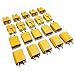 Produktbild 10 Stück (5 Paar) XT30 Premium Stecker Buchse Anschlüsse Goldstecker Goldkontaktstecker Rundstecker für RC Lipo Akku Gelb 30A von Mr.Stecker Modellbau®