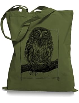 Big Owl Stoffbeutel |Eulen Eule Tragetasche Kult