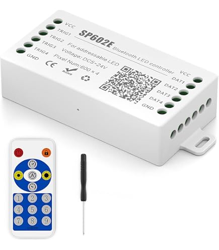 WiFi LED Controller DR03W Für Adressierbare RGB-Streifen | Mit Alexa, Google, RF-Fernbedienung | Für WS2811, WS2812B, Etc.