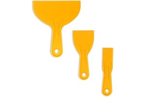 D.A.Y. REPUBLIC 3pc Multipurpose Plastic Filling and Scraping Knife Set - Putty Scraper, Flexible Plastic Tools for Smoothing Surfaces, Filling, Skimming and Gently Scraping Surfaces
