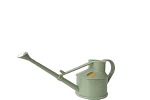 Indoor Plastic Watering Can | The HAWS Langley Sprinkler - One Pint | Pot Waterer | Fine Spray Rose | Sage