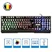 Produktbild Gaming Tastatur,(QWERTZ, deutsches layout)Hybrid Halbmechanische Tastatur Wasserdicht Einstellbarer RGB Hintergrundbeleuchtung Kabelgebunden USB tastatur