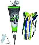 der HINGUCKER: ______ Ihre individuelle Schultüte ___ incl. farblich passender großer 3-D Effekt _ Schleife - mit Ihrem WUNSCHvorNAMEN - der Name wird passend angefertigt ! ___ die Nachfrage des Namen`s erfolgt - AUTOMATISCH innerhalb 4 Stunden - bitte vorher KEINE Nachricht senden ___